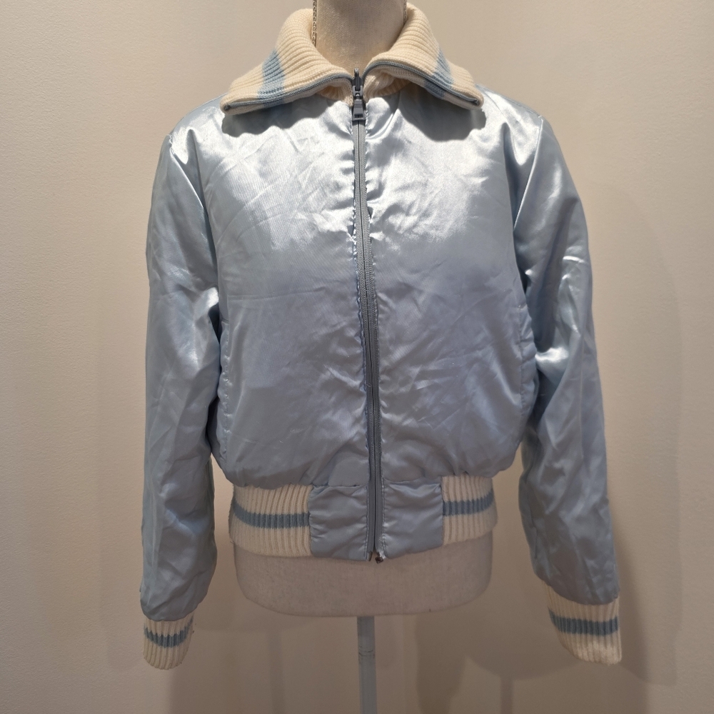 Vintage Satin Down Feather Jacket